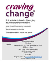 Craving Change®- IN PERSON-- New Vision Family Health Team- September 15, 2025